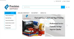 Desktop Screenshot of precisionlabelproducts.com